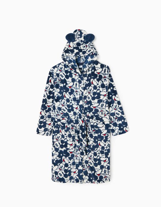 Comprar Online Robe com Capuz em Coralina para Menino 'Mickey', Azul Escuro