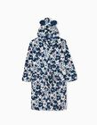 Hooded Dressing Gown for Girls 'Mickey', Dark Blue