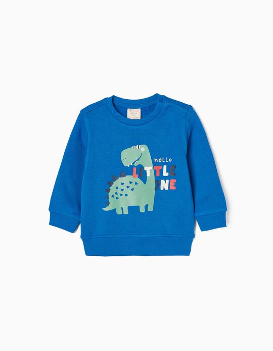 Cotton Sweatshirt for Baby Boys 'Dinosaur', Blue