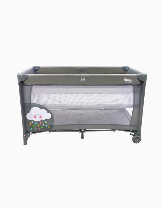 Buy Online Travel Cot 2 Heights Smooth Clouds Asalvo