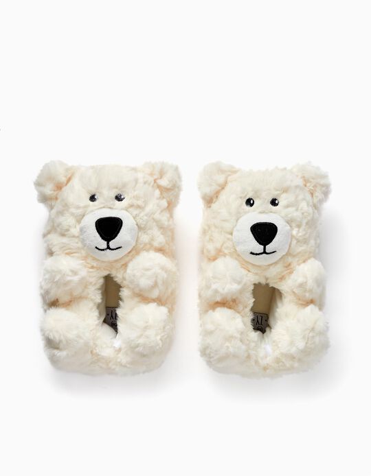 Pantufas para Criança 'Ursinho Polar', Branco