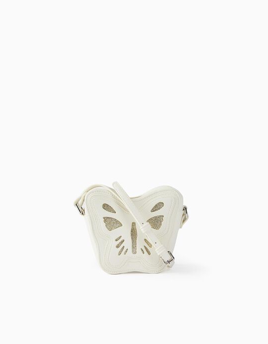 Crossbody Bag for Girls 'Butterfly', White