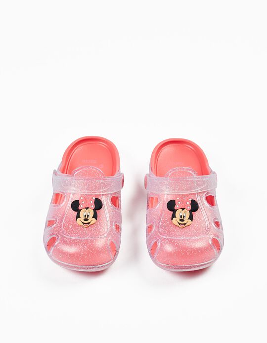 Clog Sandals for Girls 'Minnie ZY Delicious', Coral/Silver