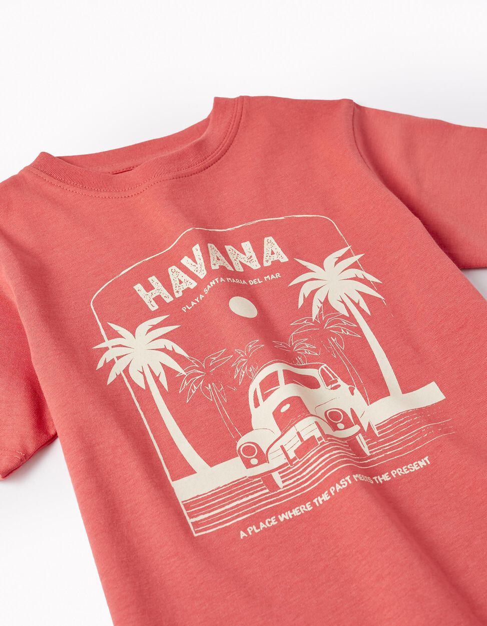 Buy Online Cotton T-shirt for Boys 'Havana', Red