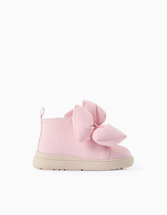 Buy Online Boots with Bow for Baby Girls, Pink