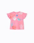 T-Shirt for Baby Girls 'Whale', Pink