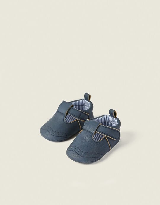Shoes for Newborn Baby Boys, Dark Blue
