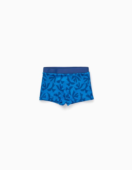 UPF60 Swim Shorts for Baby Boys 'Tropical', Aqua Green