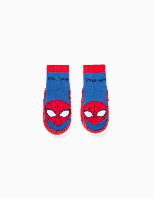 Sock-Slippers for Boys 'Spider-Man', Red/Blue