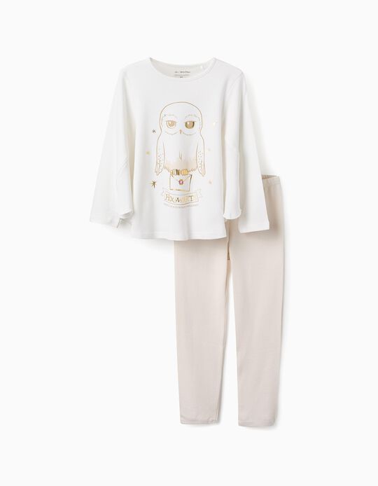 Comprar Online Pijama de Algodão com Asas para Menina 'Harry Potter', Branco/Bege