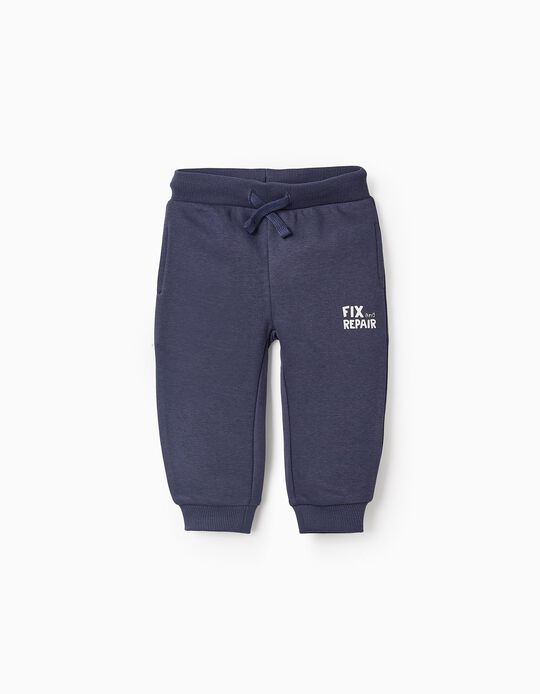 Acheter en ligne Pantalon de Jogging Gratté pour Bébé Garçon, Bleu Foncé