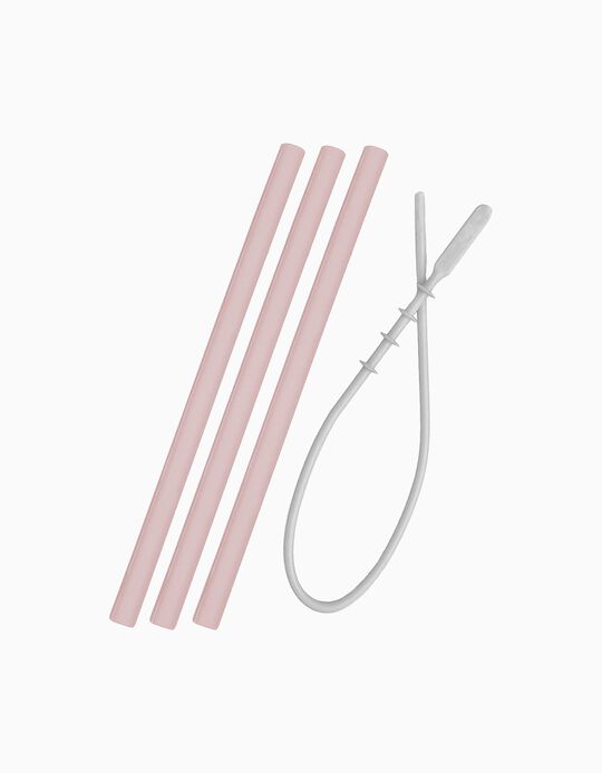 Silicone Straw by Minikoioi, Pink
