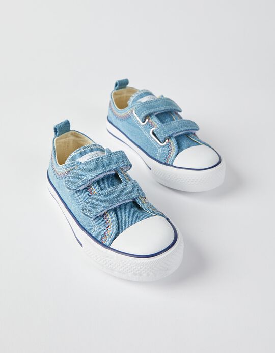 Denim Trainers for Children '50's Sneakers', Blue