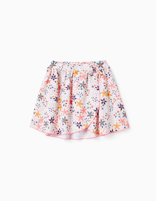 Printed Skirt UPF 80 for Girls, Multicolour