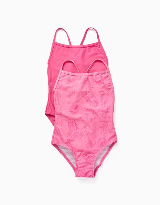 2 Swimsuits for Girls 'Shells', Pink