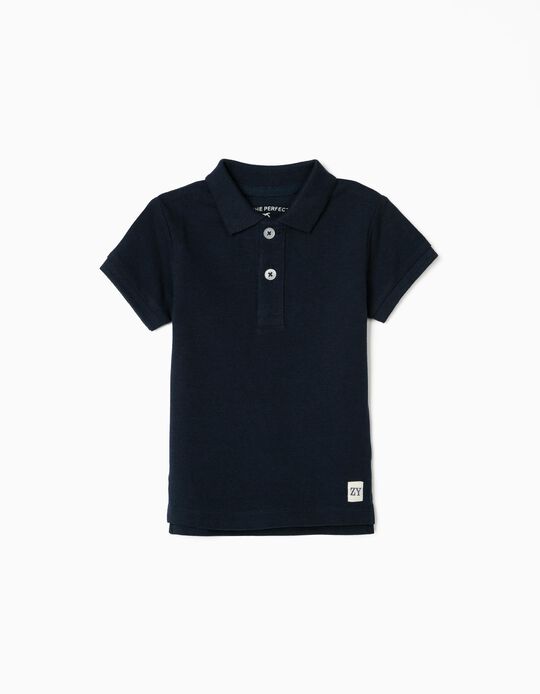Polo Shirt for Baby Boys, Dark Blue