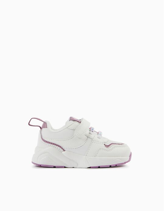 Trainers for Baby Girls 'OMG ZY Superlight Runner', White/Lilac