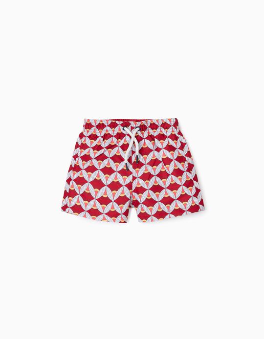 Swim Shorts for Baby Boys 'You&Me', Red