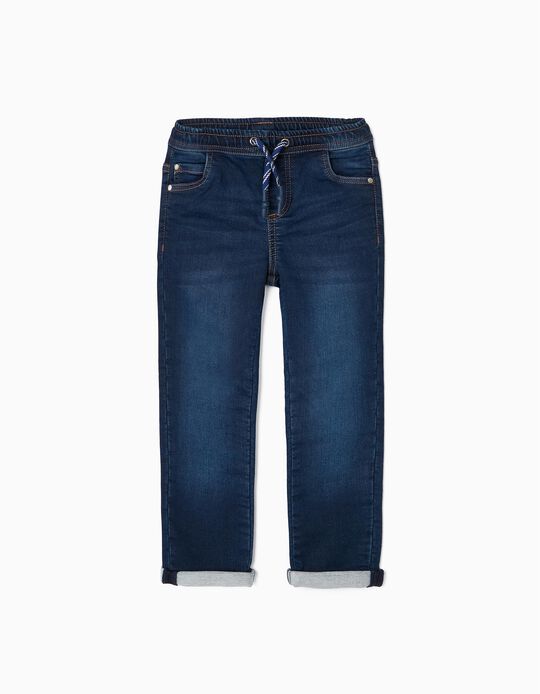 Jeans Sportif 'Slim Fit', Bleu Foncé