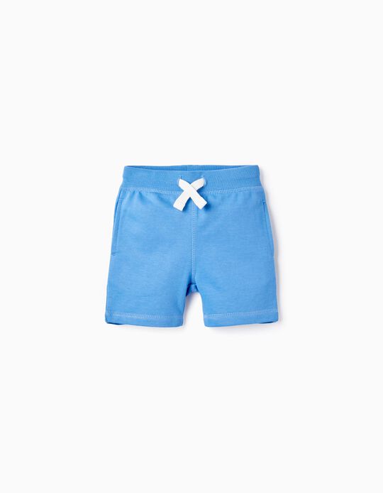 Shorts de Algodón para Bebé Niño, Azul