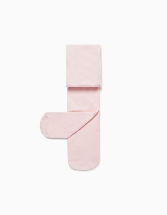 Collants de Microfibra para Menina, Rosa Claro