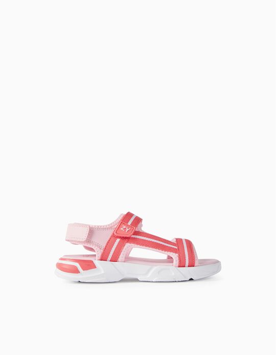 Neoprene Sandals for Girls, Pink/Coral