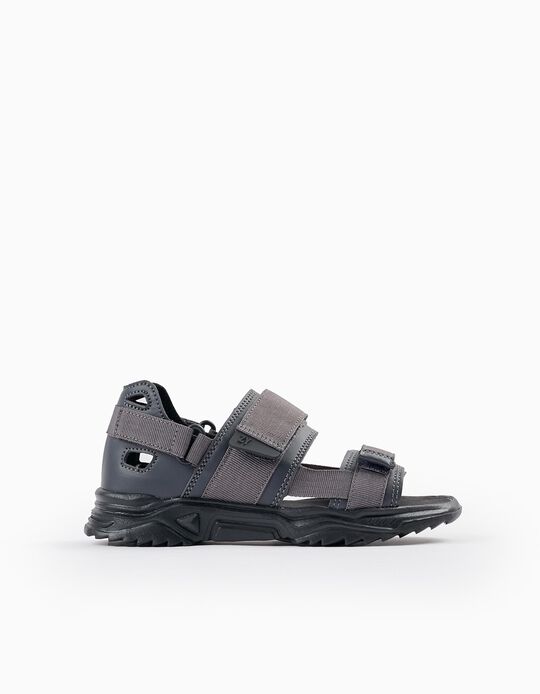 Buy Online Strappy Sandals for Boys, Dark Grey