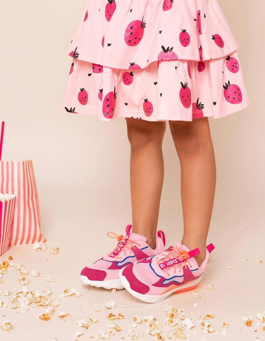 Ruffle Skirt for Girls 'ZY loves Tokyo', Pink