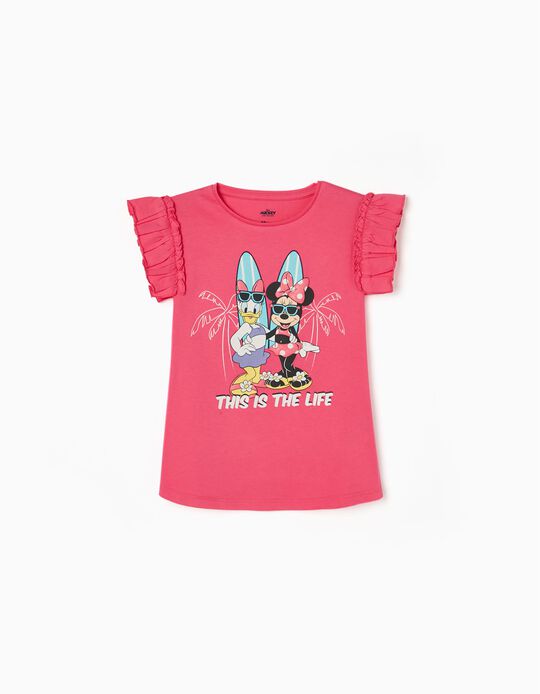 T-Shirt Fille 'Minnie', Rose