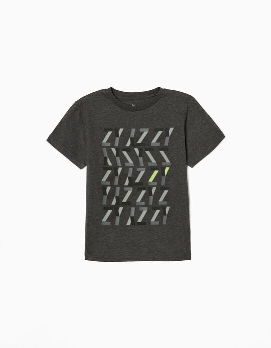 Cotton T-Shirt for Boys 'ZY', Grey