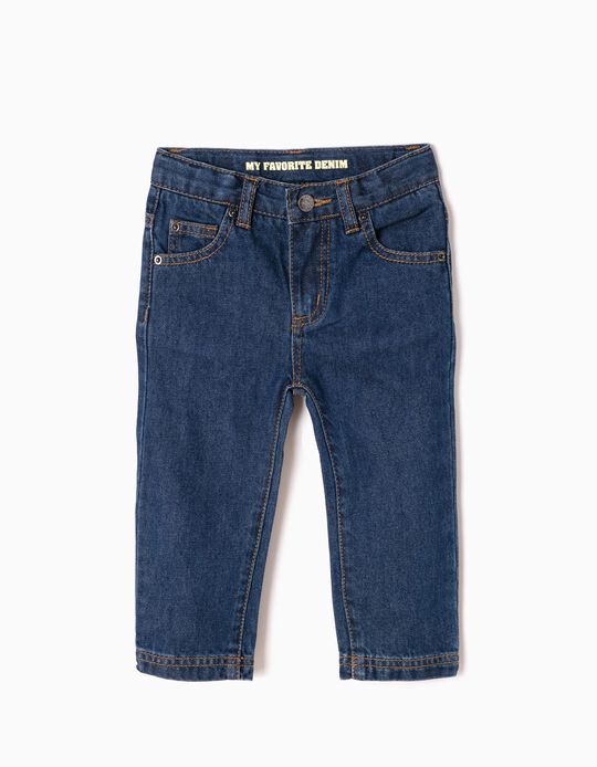 Regular Fit Jeans for Baby Boys, Light Blue