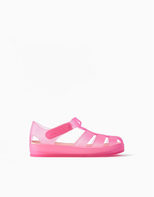 Sandálias de Borracha para Bebé Menina 'Jelly', Rosa/Coral