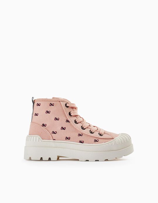 High-top Sneakers for Girls 'Minnie', Pink/White/Silver