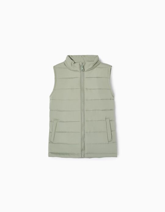 Quilted Waistcoat for Boys, Green
