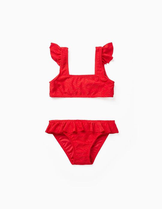Bikini para Niña, Rojo