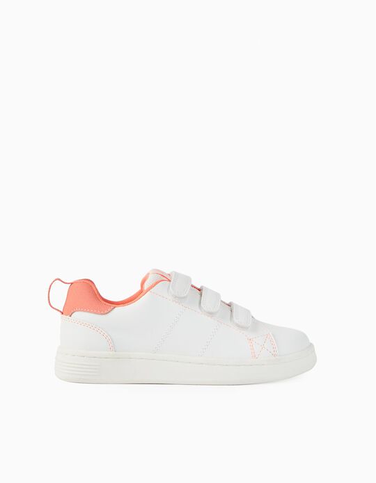 Trainers for Girls 'ZY 1996', White/Coral