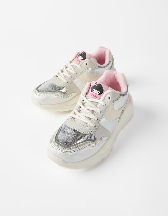Trainers for Girls 'Superlight Runner', Pink/Silver