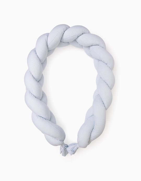 Braided Bed Bumper Essential Blue Zy Baby