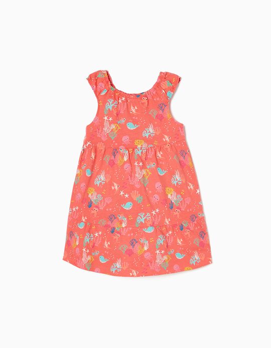 Dress for Baby Girls 'Underwater', Coral