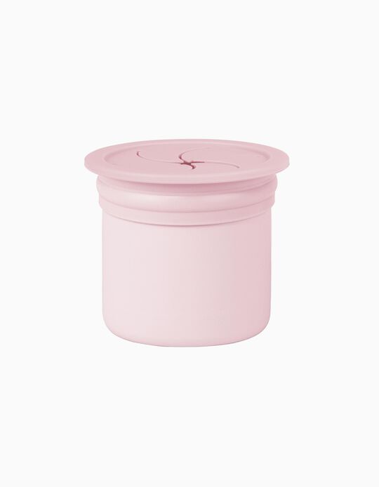 Vaso de Snack y con Pajita Minikoioi Pink/Burdeos 6M+