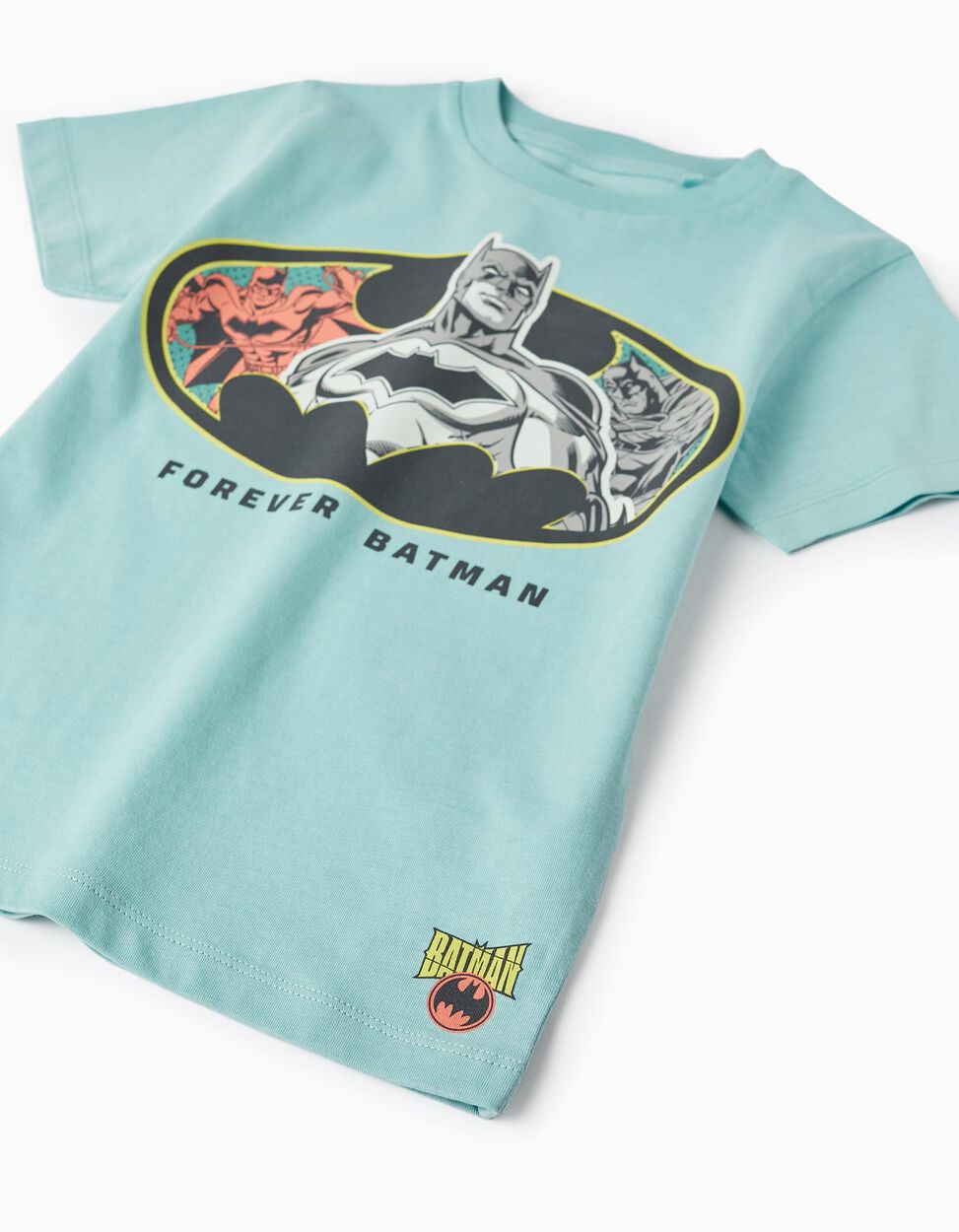 Comprar Online T-Shirt de Algodão para Menino 'Batman', Verde Água