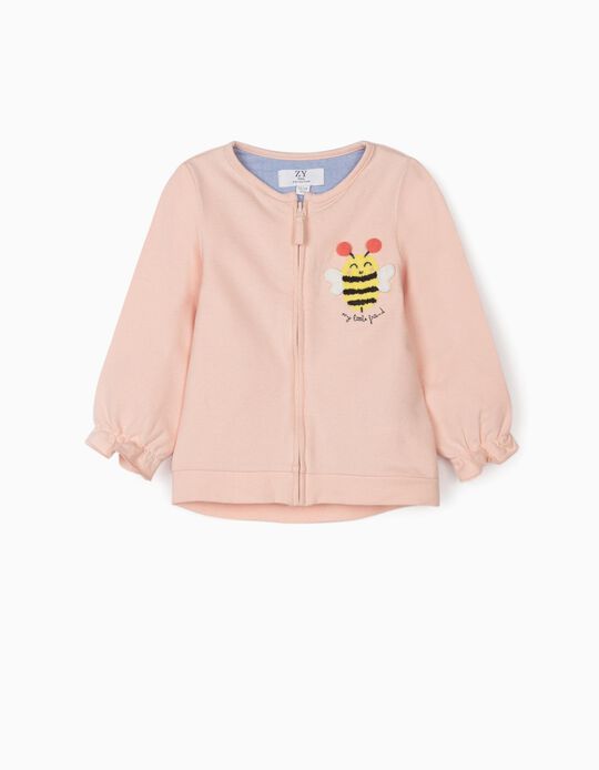 Jacket for Baby Girls 'My Little Friend', Pink