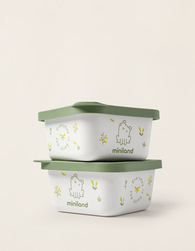 2 Pack Containers Natur Frog 400ml Miniland