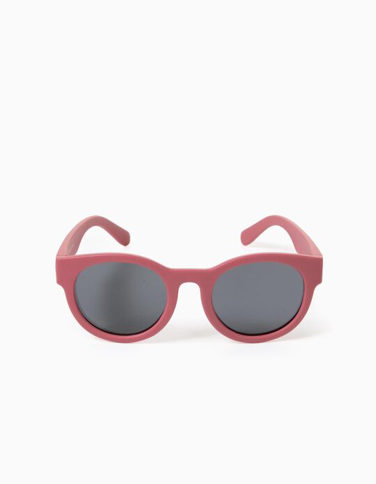 Gafas de Sol Flexibles de Protección UV para Niña, Rosa Oscuro
