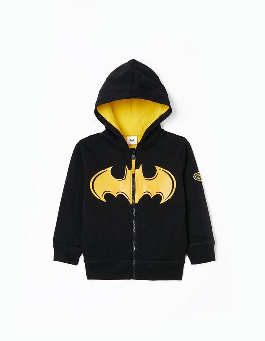 Hooded Jacket for Boys 'Batman', Black/Yellow