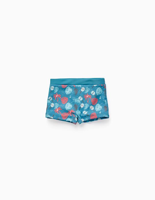 Buy Online UPF80 Swim Shorts for Baby Boys 'Tropical', Aqua Green