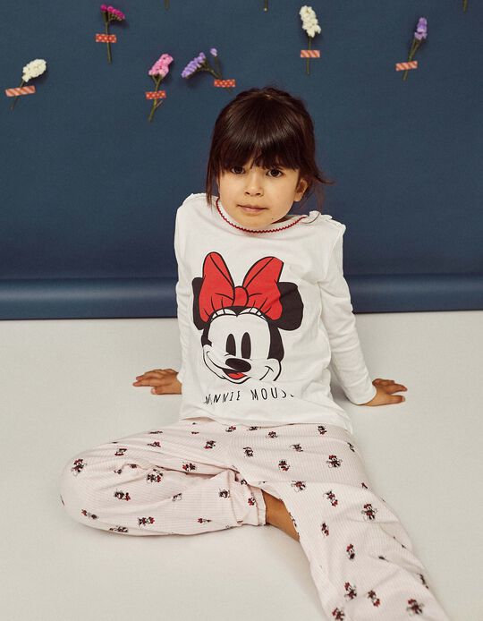 Pijama para Menina 'Minnie', Rosa/Branco