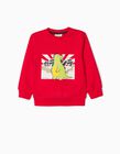 Sweatshirt for Baby Boys 'Babyzilla', Red