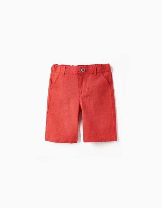 Chino Shorts for Boys, Red