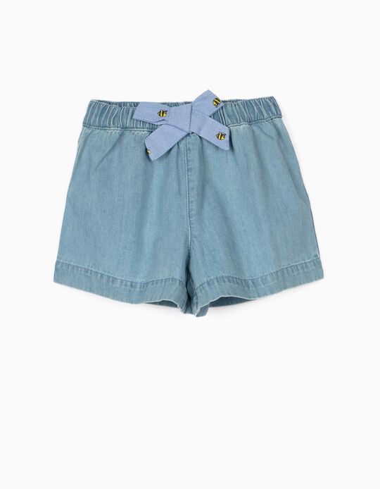 Denim Shorts for Baby Girls 'Comfort Denim', Light Blue